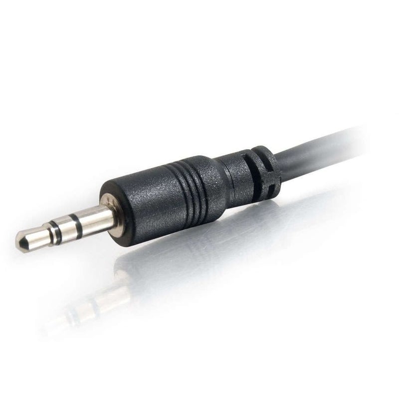 C2G 40108 3.5mm Stereo Audio Cable with Low Profile Connectors M/M, In-Wall CMG-Rated (35 Feet, 10.66 Meters) Black - Image 3